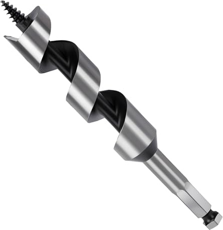 MOXPIFY 22mm Wood Auger Drill Bits 155mm Long, Timber Drill Bits | Hex Shank, Extra Long Wood Drill Bits For Woodworking (22mm x 155mm)