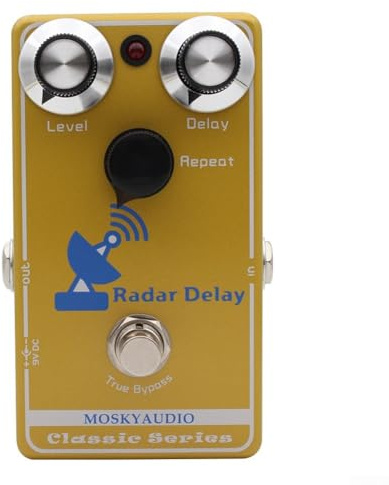 Multi-Effektpedal, 1 Stück Overdrive Reverb Delay Distortion E-Gitarre Effektgerät True Bypass kompaktes Metalldesign für Musiker und Live-Auftritte (D)