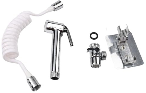 Wodsty Bathroom Sink Sprayer Kit With Flexible Hose And Adjustable Stand For Hand Basin, Hair Washing, And Bidet Clning, Silver