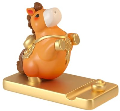 Supporto per telefono, decorazione per cellulare a forma di cavallo, per ragazze, adolescenti, bambini, donne, casa, ufficio, calza della Befana, Natale