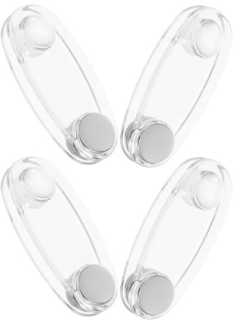 Toyvian Tensor para Persianas Enrollables de Acrílico Transparente, Peso de Cordón para Persianas Verticales, Accesorio de 4 Piezas para Ventana, Colgante de Cordón de Cortina, Manejo