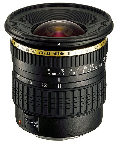 Tamron SP AF 11-18mm f4.5-5.6 Di II LD Aspherical (IF) (Canon) Negro - Objetivo (15/12, 0,25 m, 11-18 mm, 103°, Negro, 7,7 cm)