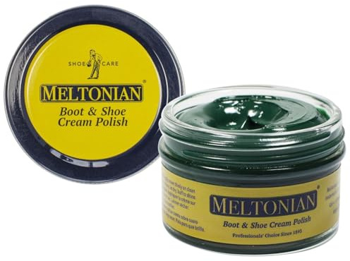 Meltonian Cream Shoe Polish - Boot Polish, Leather Shoe Polish Oil Based with Beeswax - Restores & Protects, 60+ Colors, Sherwood