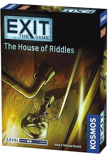 Thames & Kosmos - EXIT: The House of Riddles - Level: 2/5 - Unique Escape Room Game - 1-4 Players - Puzzle Solving Strategy Board Games for Adults & Kids, Ages 10+ - 694043