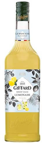 Giffard - Sirop Base Lemonade - Pour Citronnade - Recette et Fabrication Françaises - Rafraîchissant et Gourmand - 1 Litre