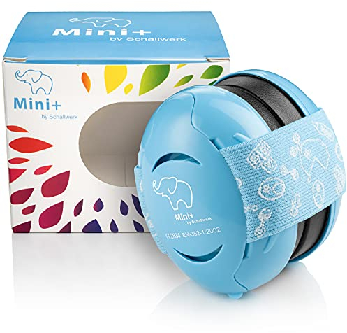 Schallwerk ® Mini+ (Sky Blue) - Ohrenschützer für Kleinkinder - Hochwertige Lärmschutz Kopfhörer Kinder - Gehörschutz Kinder, Gehörschutz Baby, Ohrenschützer Baby Kopfhörer Lärmschutz