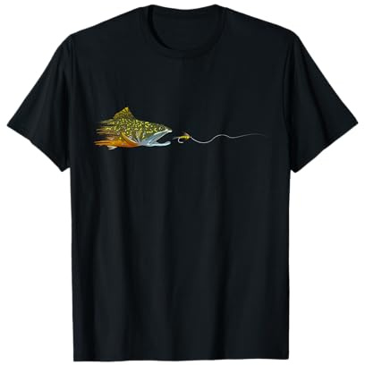 Fly Fishing Brook Trout Dry Flies Tying Fisherman T-Shirt