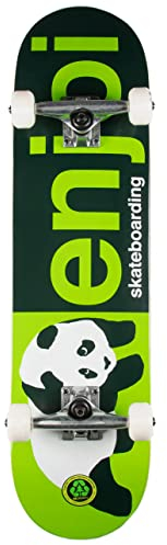 Komplettes Skateboard, Half and Half, 8,0 x 31,56 cm, Grün