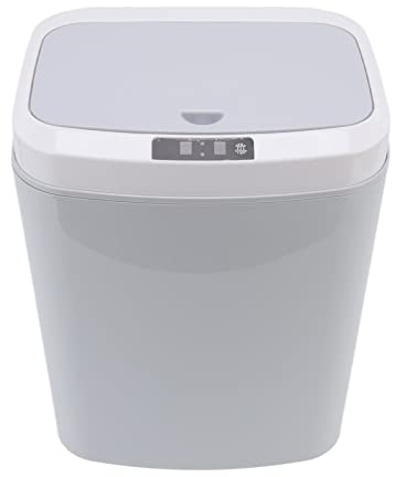 Pattumiera con Sensore Intelligente 16L Apertura Automatica in 0,3s Chiusura Automatica dopo 5s per Cucina, Ufficio, Bagno, Soggiorno