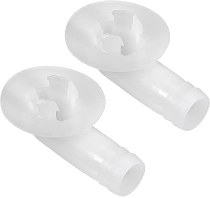 PATIKIL 18mm Aria Condizionatore Scarico Flessibile Connettore Gomito Raccordo, 2pz per Mini-Split Unità e Finestra AC Unità
