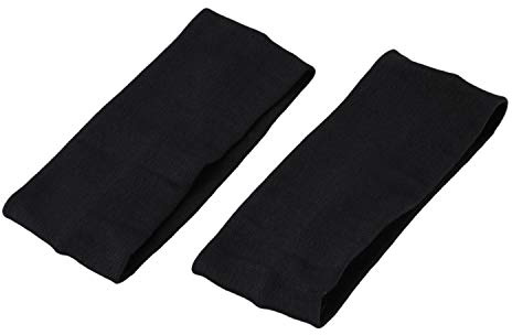 2 StüCke Frauen Baumwolle Yoga Haarband Sport Schweiß Dame Stirnband Beliebte Frauen Haarschmuck Schwarz