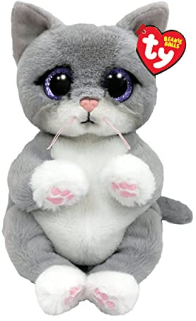 Ty Katze Beanie Bellie Grau Unisex Erwachsene Mütze One Size Large Casual Baumwolle Beanie Hut