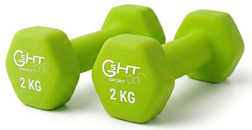 Rutschfeste Neopren-Hanteln für Fitnessstudio und Home Gym von 0,5 bis 6 kg, Paar oder einzeln