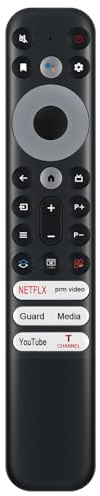 ALLIMITY Remplacer la Vocale Télécommande adaptée à TCL LED 8K TV X925 65X925 75X925 C635K 43C635K 50C635K 55C635K 65C635K 75C635K S446 43S446 50S446 55S446 65S446 75S446 85S446 S546 50S546 55S546