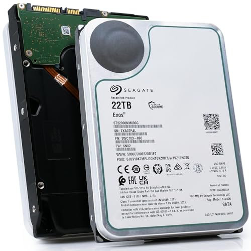 EXOS X22 22TB SATA SED 3.5IN 7200RPM 6GB/S 512E/4K