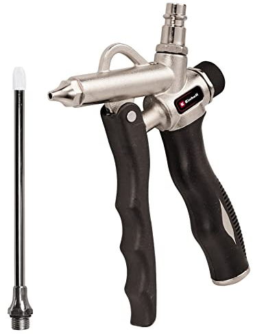 Original Einhell Pistolet de soufflage à 2 voies comme accessoires de compresseur (adapté à tous les compresseurs Einhell avec couplage rapide, 2 connexions d'air, max 8 bar)