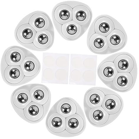 ULTECHNOVO 8 Piezas Pegar La Rueda Universal Ruedas Giratorias Mini Ruedas Bote De Basura Con Ruedas Pequeñas Ruedas Para Proyectos Sobre Ruedas Aparato Acero Inoxidable Polea