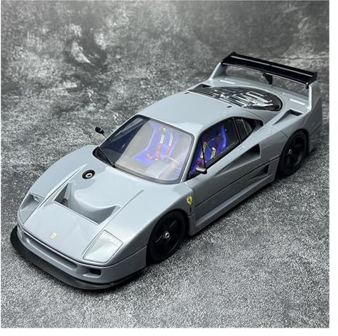 RSFIL 1:18 for Ferrari F40 Competizione Harz Modell Auto Sammlung Druckguss Auto Großes Spielzeug Auto Ornament Grau