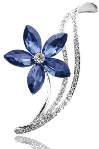 ISLHJDD Rhinestone Flower Brooch Crystal Brooch for Ladies Vintage Sweater Brooches Jewelry Gifts For Women Girls Birthday Gift Wedding Party Supply
