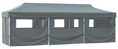 ShGaxin Carpa Plegable Pop-up con 8 Paredes Laterales 3x9 m Gris, Carpa Playa, Cenador, Toldos Playa, Pergola Playa, Toldo Exterior, Pergolas De Jardin - 44982