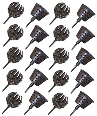 Hemobllo 20pièces Boîte à Engrais Plastique Pour Jardinage Et Couvercle Lot De Réutilisables Adaptée Aux Pots De Fleurs Conception Pratique Engrais Facile à Insérer Le Sol