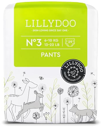 LILLYDOO Baby Windeln Pants Größe 3 (6+ kg), 29 Stück