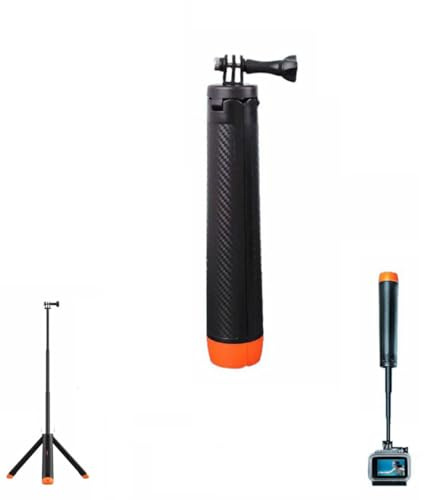 Perche à selfie flottante étanche et extensible pour G0Pr0 Hero 13/12/11/10/9, Osmo Action 5 Pro/4/3, Insta.360 Go Ultra/Ace Pro 2 et la plupart des caméras d'action