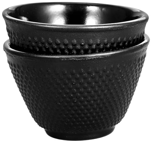 Alipis Lot De 2 Tasses à Thé En Fonte Japonaise 120 Ml Résistantes à La Chaleur Pour Usage Quotidien Service à Thé Kung Fu