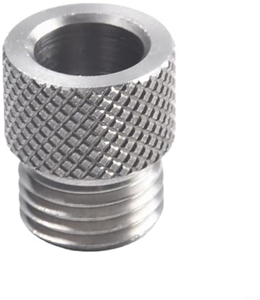 Zilimontt Set di boccole per trapano per dima di tassello M14, 3-10 mm in acciaio inox per legno, compatibile con strumenti per fori tascabili (10 mm)