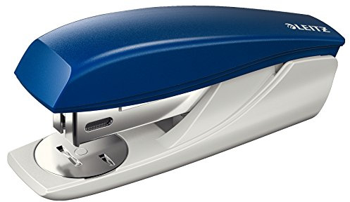 Leitz Kleines Büroheftgerät, Für 25 Blatt, Ergonomische Form, Inkl. Heftklammern, Blau, NeXXt-Serie, 55016035