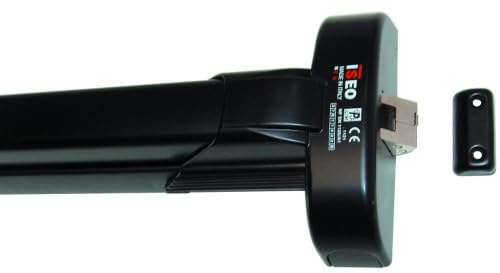 Iseo SCHE0099 942108455TA Serrure Anti-Panique Push Idea, 1 Point latéral-Noir, NSP