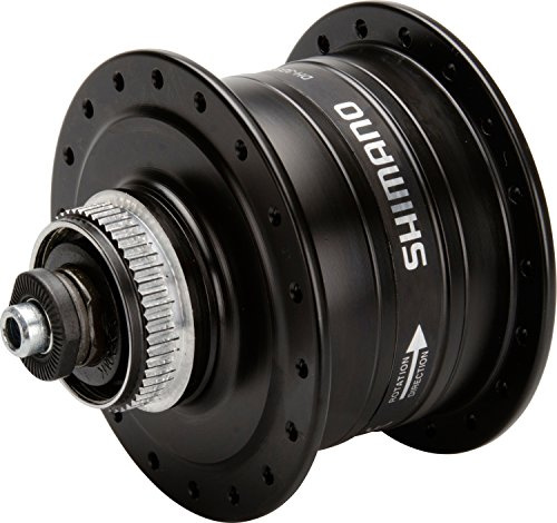 Shimano roue avant moyeu dynamo DH-3D37 6 trous disc noir 36