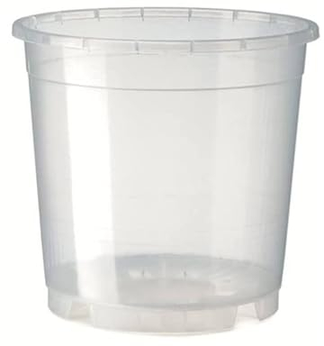 Idroponica.it Vaso in plastica Trasparente per Orchidee da 9cm