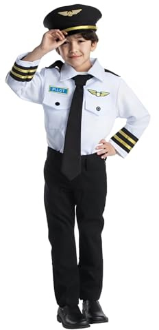 Dress Up America Preteso Airline Pilot Giocare Costume - Dimensione Toddler4 Piccolo (3-6 anni)