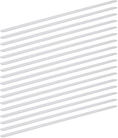 Relaxdays Anti Rutsch Streifen, 17er Set, 60 cm lang, Kunststoff, für Dusche, Treppe, Anti-Rutsch-Sticker, transparent