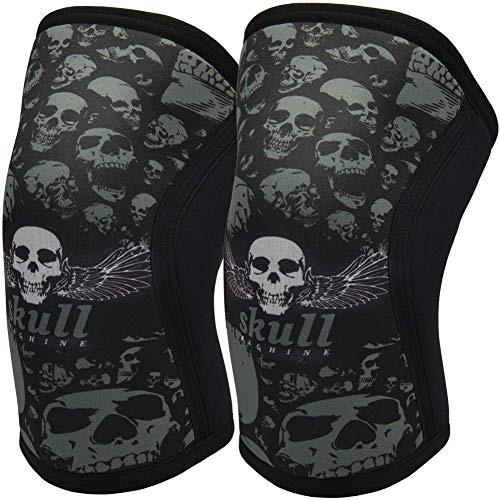Jupiter kniebandagen gewichtheben,für Kraftsport kniebeuge,knieschoner krafttraining, Knee Sleeve aus 7 mm Neopren, Unisex