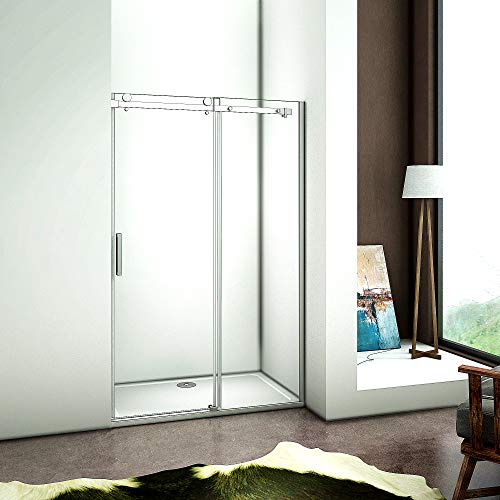 150cm Verstellbereich von 146-150cm Duschabtrennung Nischentür Dusche aus 6mm Sicherheitsglas T2
