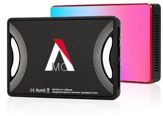 Aputure MC RGB Lumière LED pour Caméra 3200-6500K, Lumière Créative pour la Photographie, Vidéo et Cinéaste, Lampe clé pour Gros Plan, Léger pour Le Voyage, Support App Control & Qi Charge
