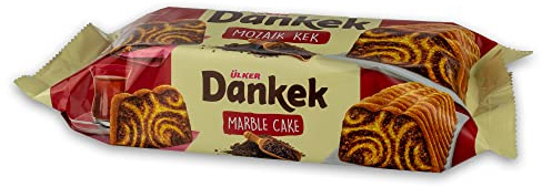 ÜLKER Dankek Teatime Mosaikkuchen - Türkische Süssigkeit für die Tee- oder Kaffeepause oder als Adventskalender Süßigkeit - Halal Süßigkeit mit Kakao- und Vanillegeschmack - 6 x 200 g