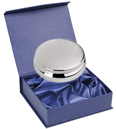 SILBERKANNE Dose Pillendose Zahndose Haardose 6x2 cm zweiteilig Silber 925 Sterling in Premium Verarbeitung. Fertig zum verschenken mit schicker Geschenkverpackung