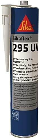 Sikaflex 295 UV Marine Kleb- und Dichtstoff Kunststoffglas UV-beständig für Bootsbau Schiffbau 300ml Kartusche Weiss