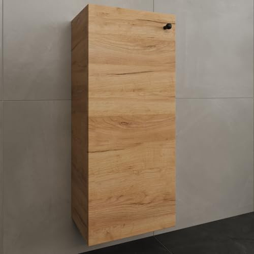 Planetmöbel Bad Midischrank in Gold Eiche 32cm