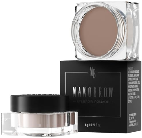 NANOBROW Augenbrauen Pomade Medium Brown - Wasserfeste, Colorierende Pomade. Präzise Kontur und Auffüllen Augenbrauen