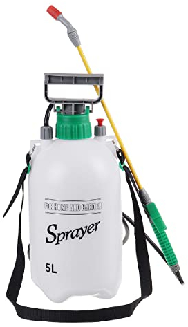 VBATTY 5L Litre Pulvérisateur À Pression Canapasic Spray Désherbant Jardin Pompe Chimique Jet