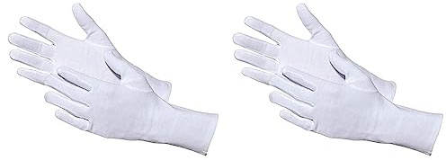 Jah 3203 Baumwollhandschuh 12 Paar oekotex weiß leicht Gr. 10 & 3203 Baumwollhandschuh 12 Paar oekotex weiß leicht Gr. 9