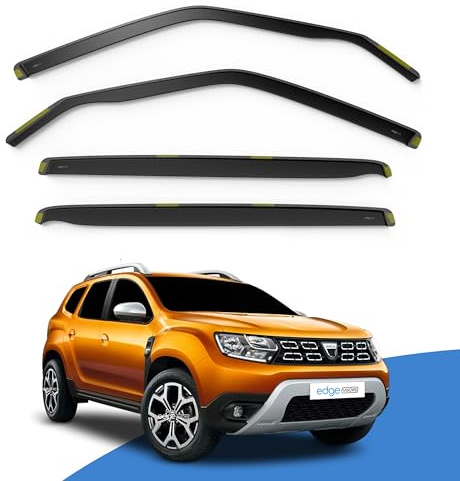 EdgeVisors Wind Deflectors for Dacia Duster MK2 Door 5 Door SUV 4pc | 4pc Set, In-Channel Rain Guards & Accessories