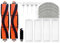 BEUAOCK Pièces de Rechange for aspirateur Robot ZACO M1S, Accessoires, Brosse latérale Principale, Filtre Hepa, Tampon de vadrouille(Set E)