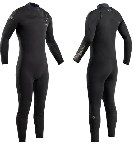 Osprey 3mm Source Eco Full Length Wetsuit for Men, Neco Neoprene Surf Wetsuit, YKK Front Zip, Warm & Flexible Summer Mens Wetsuit