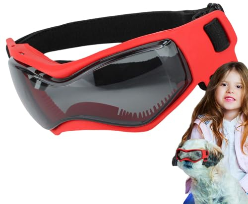 Haustier-Sonnenbrille für Hunde, UV-Schutzbrille für Hunde | Hundesonnenbrille Antibeschlagbrille | Verstellbares Stirnband zum Schutz der Augen für Partys, Reisen, Fotos und alltägliche Aktivitäten