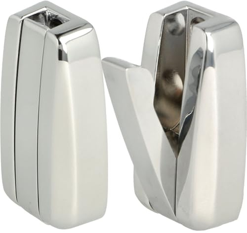 SOTECH 2 Stück Aufbau-Klapphaken HIPPO Chrom poliert mit Feder | Garderobenhaken aus Metall platzsparendes Design ideal für enge Räume wie im Caravan